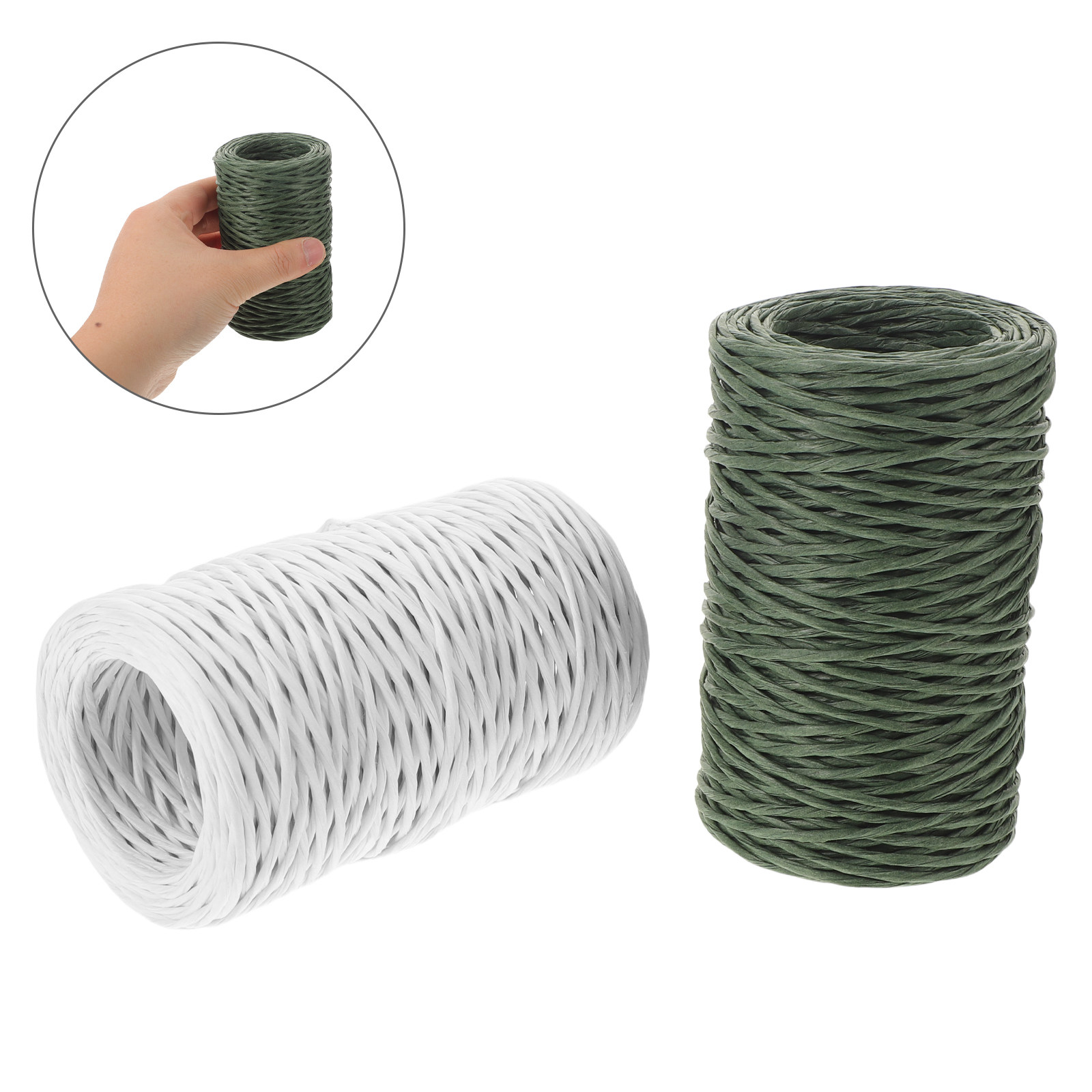 The Florist Supply - 2 Rolls Paper Covered Florist Wire