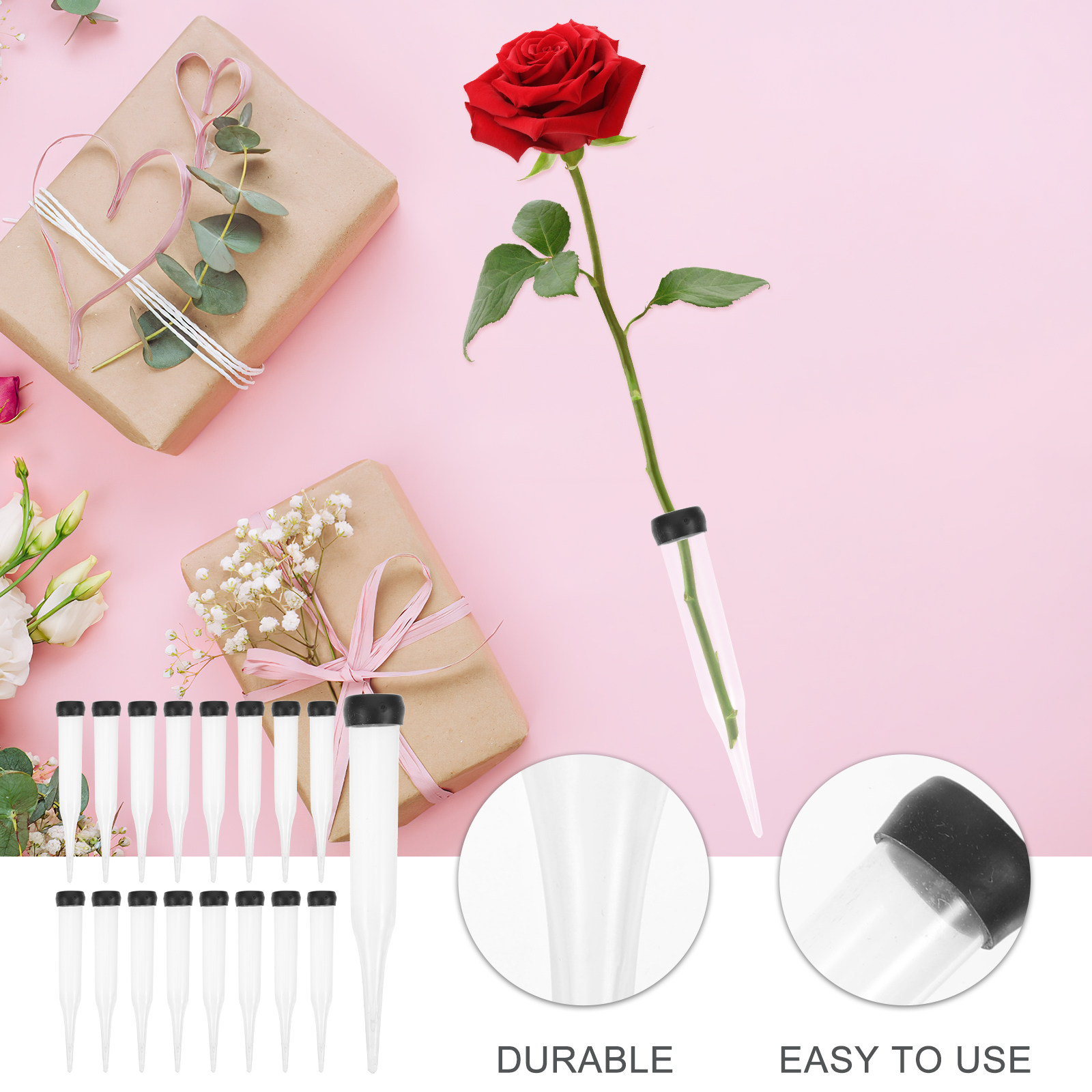 50Pcs Sturdy Compact Plastic F - Stem Extender Tube ulasan dan harga