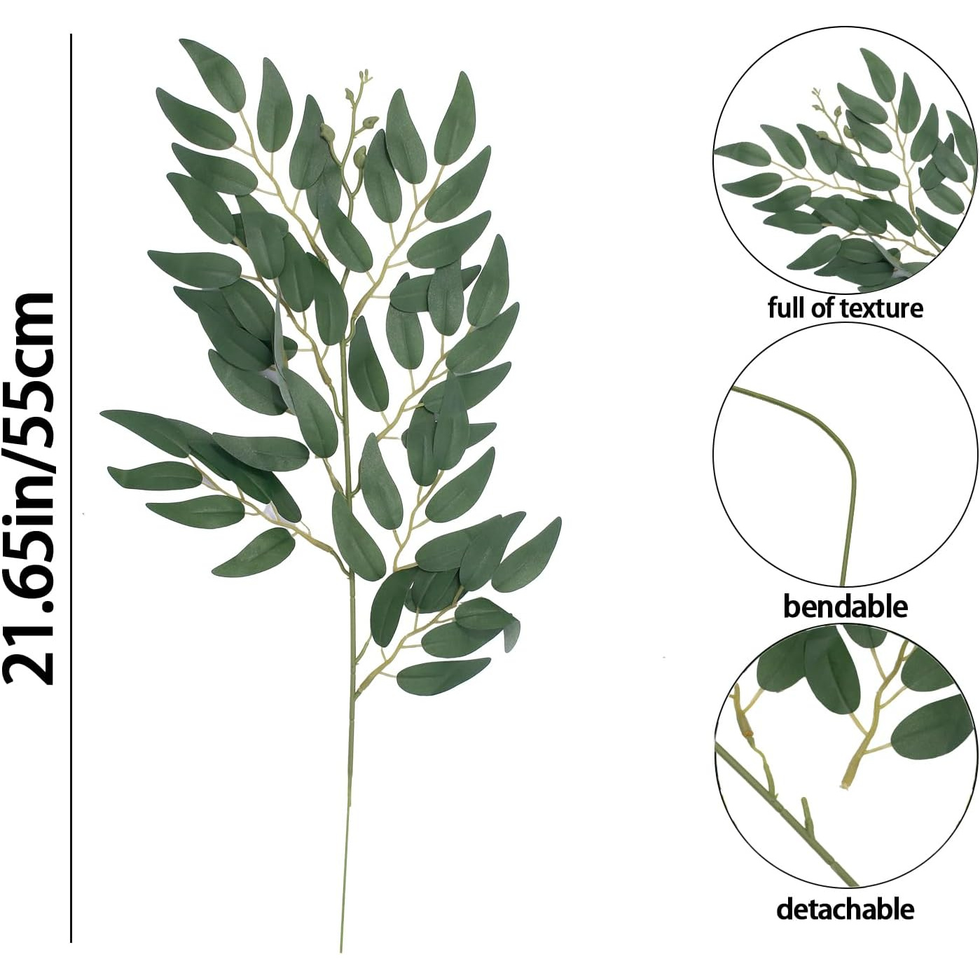 24Pcs Artificial Italian Ruscu - Ruscus Stem Faux ulasan dan harga