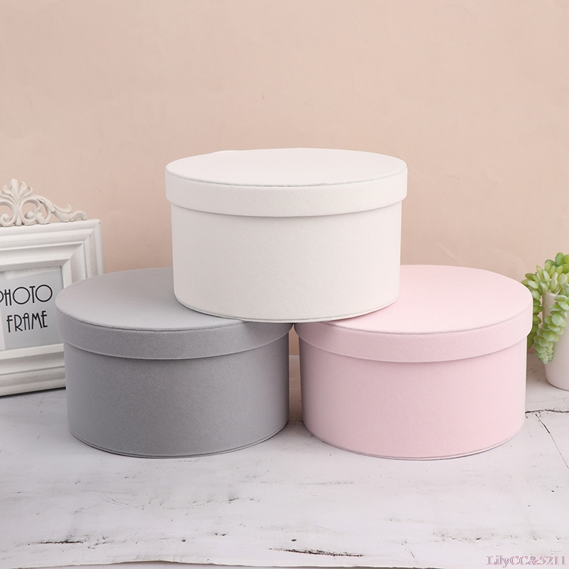 Velvet Round Flowers Box Gift  - The Florist Supply ulasan dan harga
