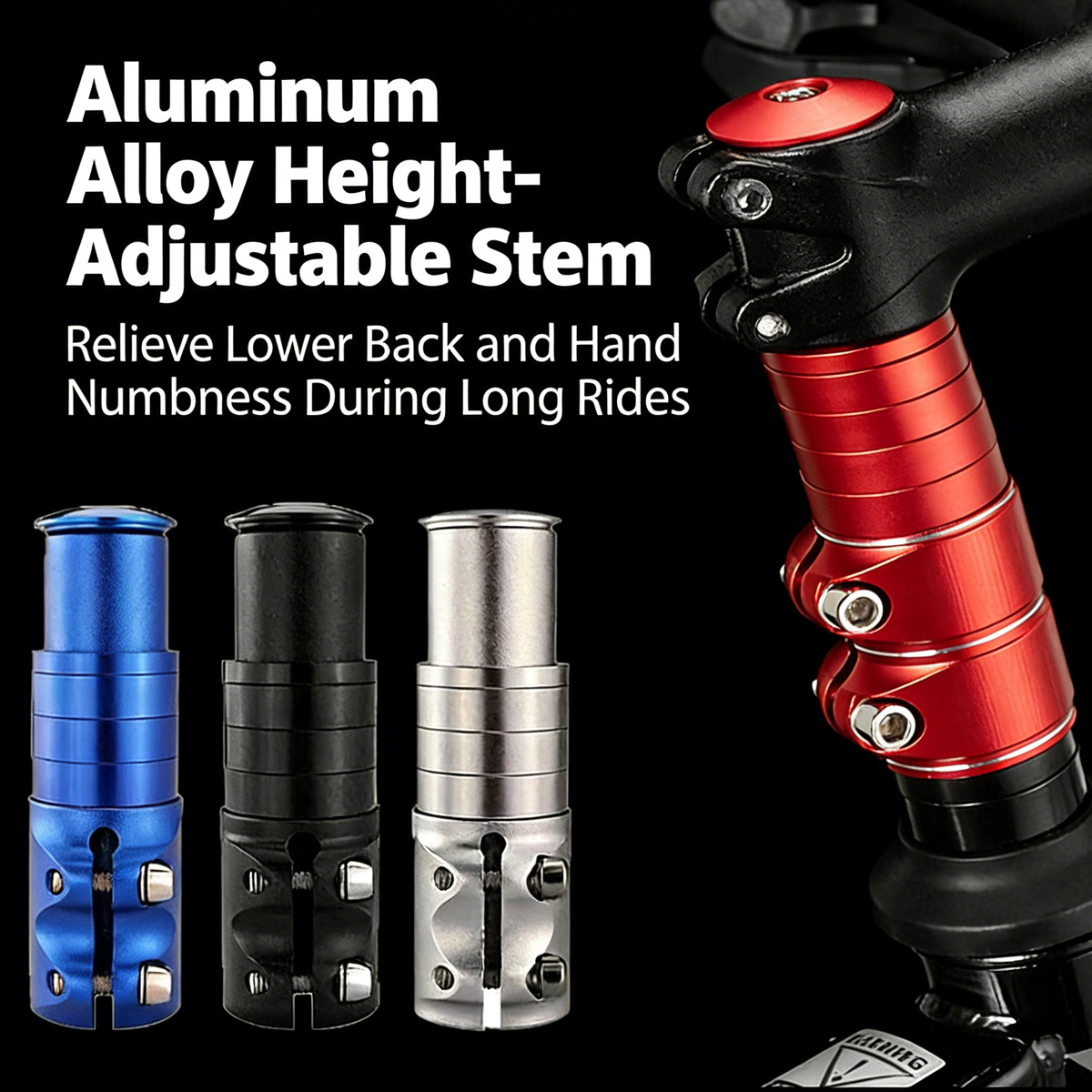 1pc Bicycle Stem Riser Head Tu - Stem Extender Tube ulasan dan harga