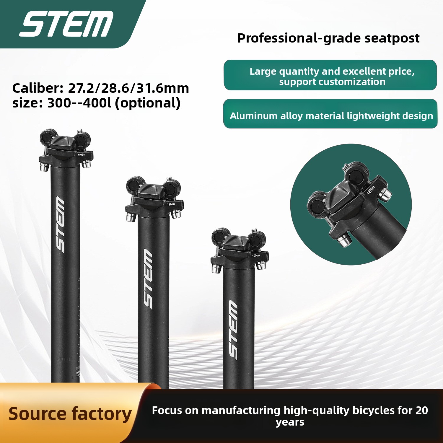 STEM Mountain Bike Seat Bar Al - Stem Extender Tube ulasan dan harga